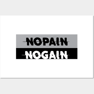 NO PAIN NO GAIN Posters and Art